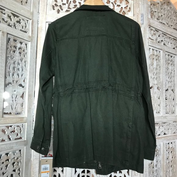 NWT Levi's Army Green Zip-Up Military Jacket Small - Picture 7 of 15